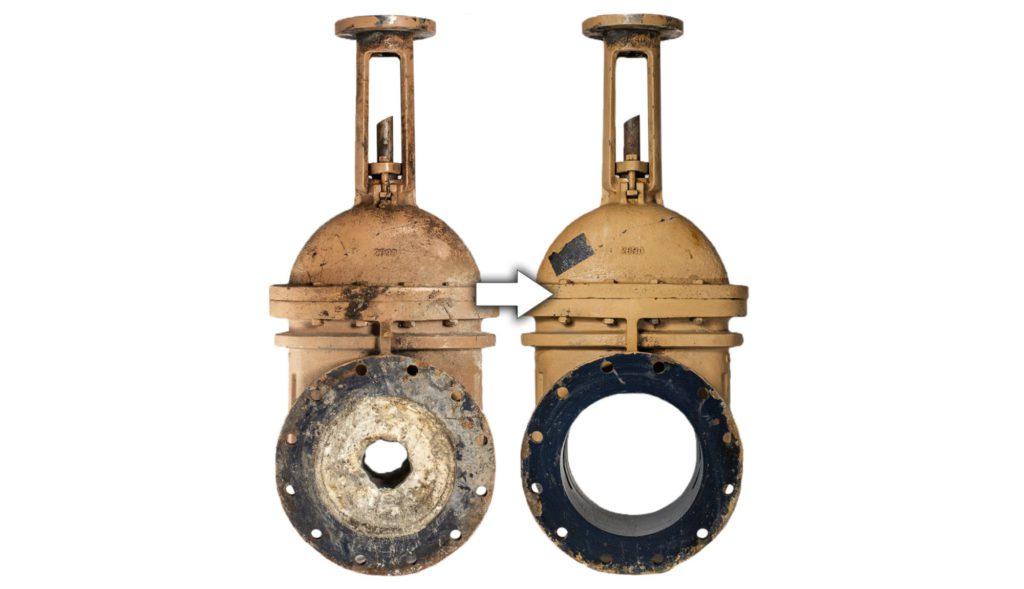 Struvite Removal Gate Valve RYDLYME